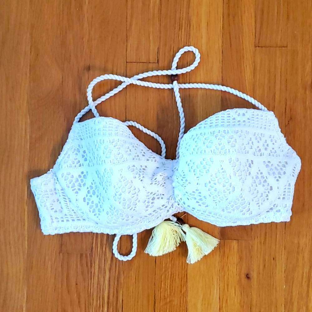 White bikini top